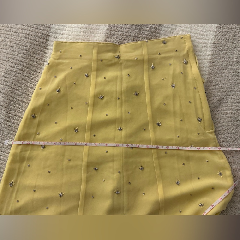 Pistachio Green & Canary Yellow Lehenga Choli - Indian Dress - Picture 10 of 14